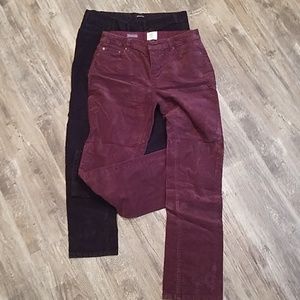 Ladies corduroy pants.